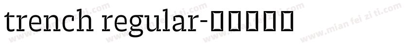 trench regular字体转换